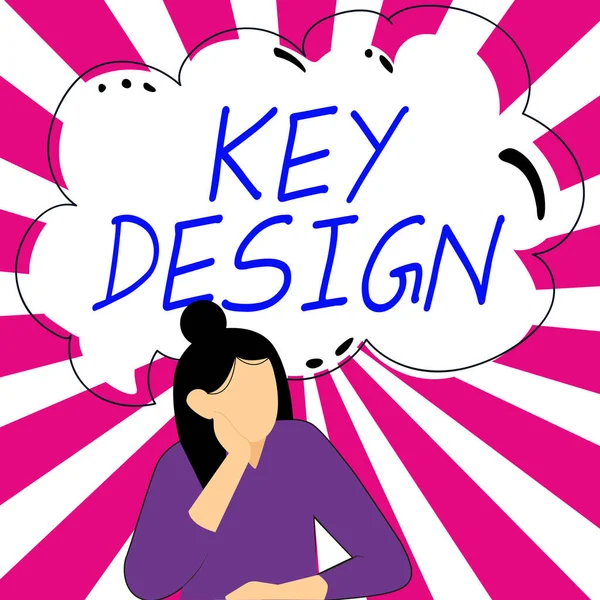 Inspiration Showing Sign Key Design Business Idea Necessary Very Important — Fotografia de Stock