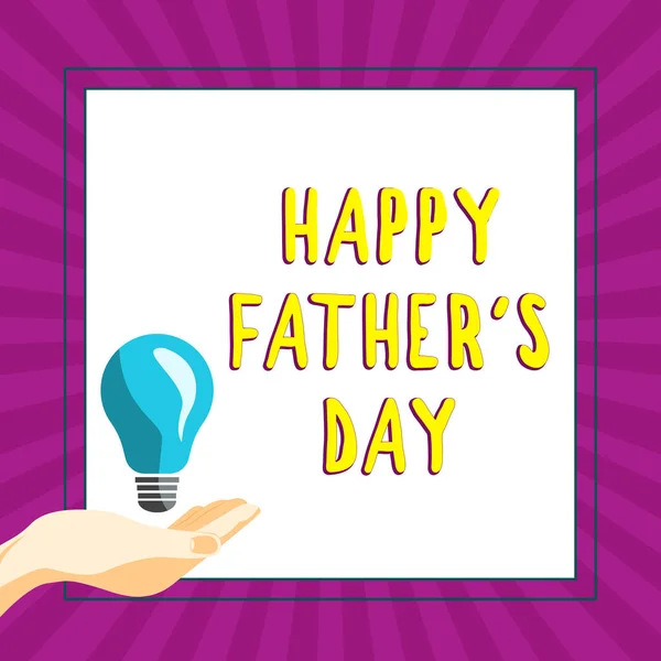 Sign displaying Happy Fathers Day, Internet Concept time of year to celebrate fathers all over the world