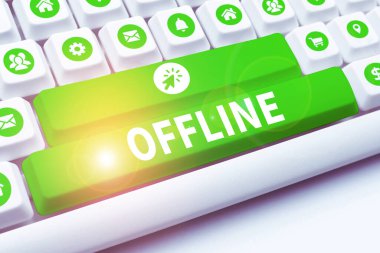 Kavramsal başlık Çevrimdışı, iş genel görünümü doğrudan bir bilgisayara ya da dış ağa bağlı değil