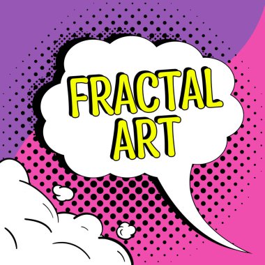 Hand writing sign Fractal Art, Concept meaning the place or section of a website that is used for public discussion