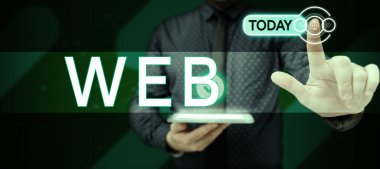 Kavramsal başlık Web, Kavramsal fotoğraf özel biçimlendirilmiş belgeleri destekleyen bir internet sunucu sistemi