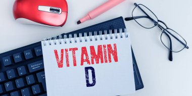 Writing displaying text Vitamin D, Business approach Nutrient responsible for increasing intestinal absorption