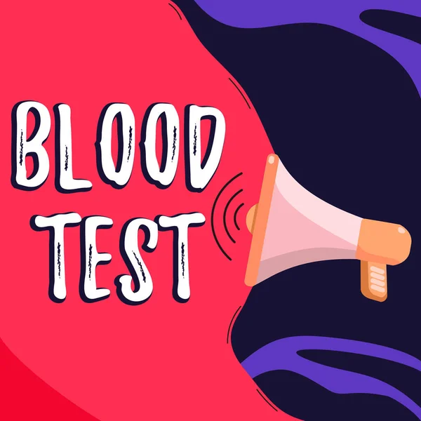 Conceptual Display Blood Test Concept Meaning Extracted Blood Sample Organism — 스톡 사진