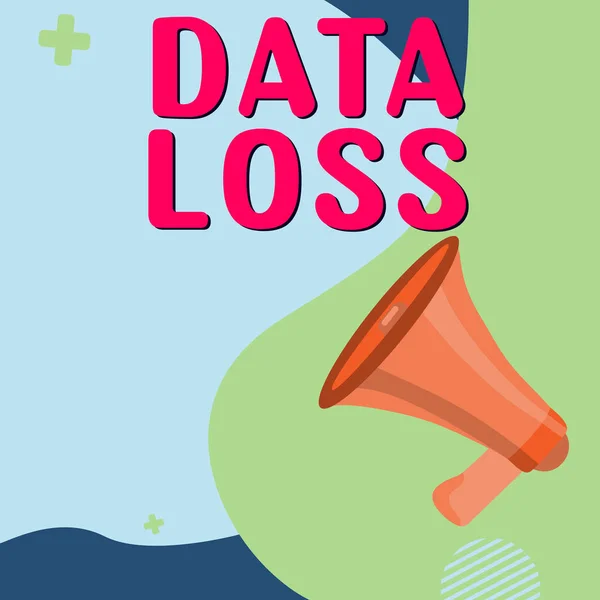 Inspiration Showing Sign Data Loss Business Overview Process Event Results — Stockfoto