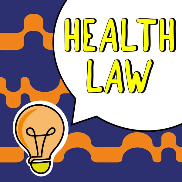 Conceptual Display Health Law Business Concept Law Provide Legal Guidelines — Zdjęcie stockowe