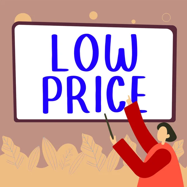 Inspiration Showing Sign Low Price Business Concept Price Lowest Relation — ストック写真