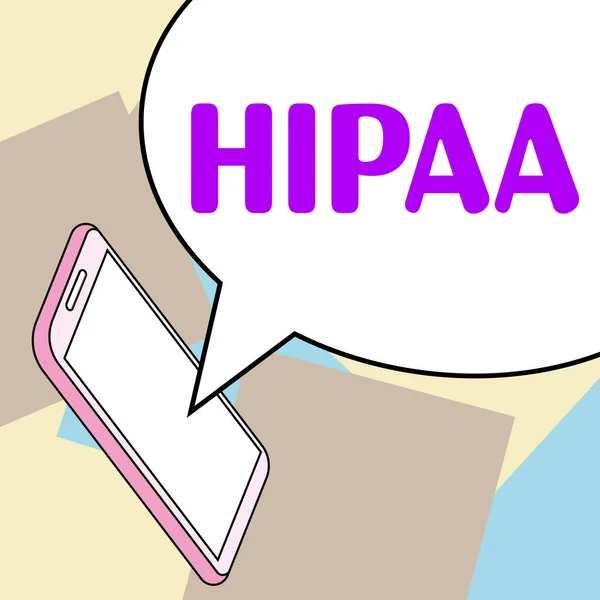 Conceptual Display Hipaa Business Approach Acronym Stands Health Insurance Portability — Stock fotografie
