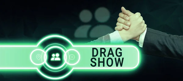 Hand Skrivtecken Drag Show Word För Tävlingsevenemang Där Två Bilar — Stockfoto