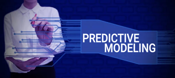 Conceptual Caption Predictive Modeling Business Showcase Maintenance Strategy Driven Predictive — Stock Photo, Image