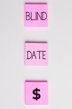 Handwriting text Blind Date, Business showcase Social engagement with a person one has not previously met