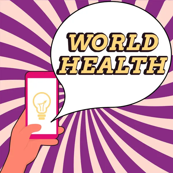 Inspiration Showing Sign World Health Business Approach World Day Action — Stockfoto