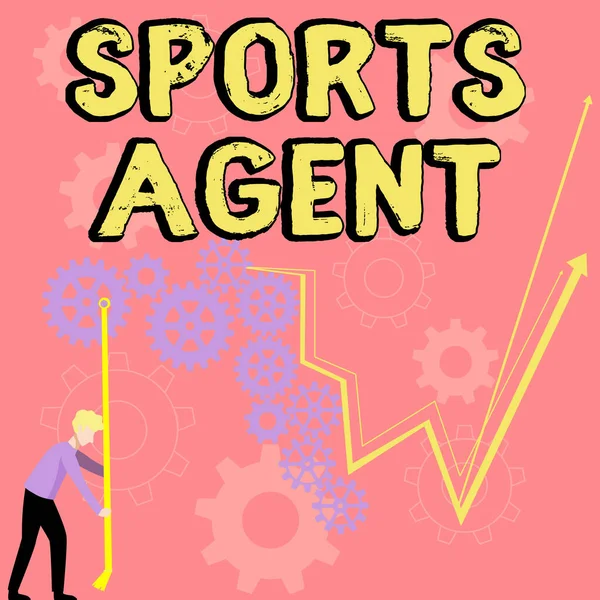 Inspiration showing sign Sports Agent, Business idea person manages recruitment to hire best sport players for a team