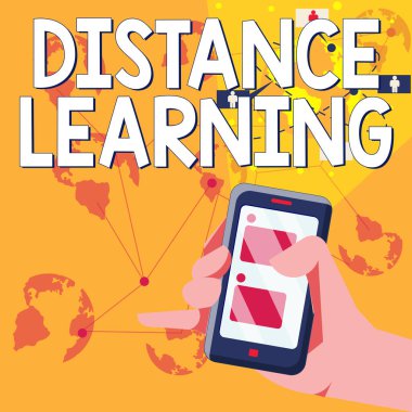 Konsept görüntü uzaklığı öğrenme, iş dünyası eğitim dersleri İnternet üzerinden uzaktan yayınlanıyor