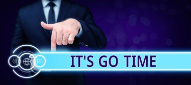 Metin işareti onun çalışma zamanını gösterir, Kavrama anlamı atanan görevleri üstlenmek için bir periyottur