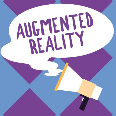 Handwriting text Augmented Reality, Business concept technology that imposes computer image on the real world