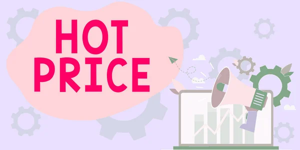 Text Caption Presenting Hot Price Business Concept Buyer Seller Can — Φωτογραφία Αρχείου