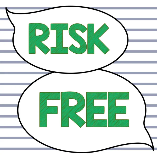 Inspiration showing sign Risk Free, Business approach used to describe something that does not involve any danger