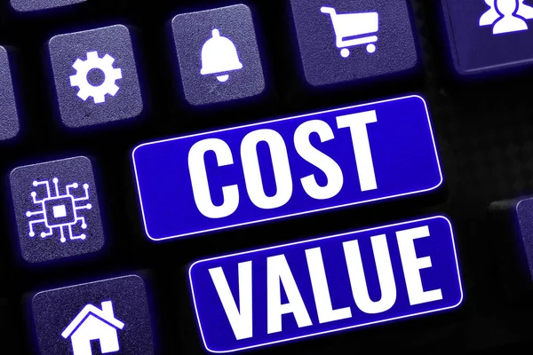 Kavramsal başlık Maliyet Değeri, İnternet Konsepti Bir kişiyi satın almak veya işe almak için genellikle ödediğiniz miktar