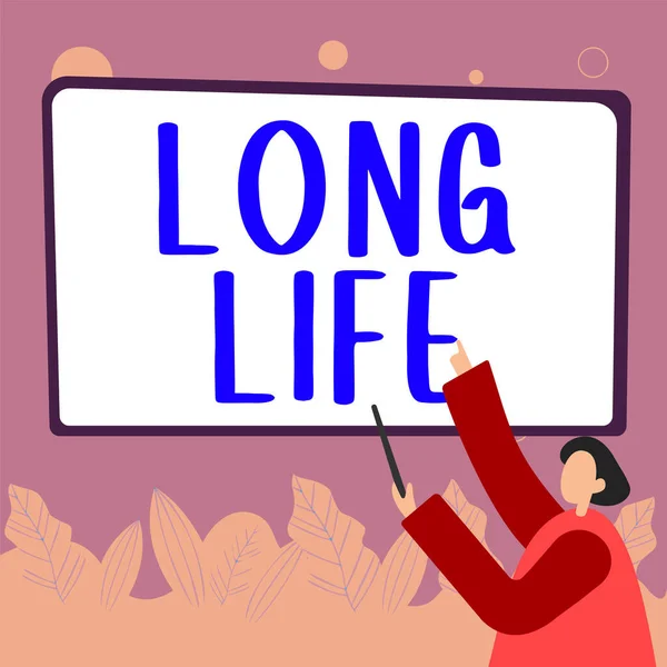 Conceptual Caption Long Life Business Overview Able Continue Working Longer — ストック写真