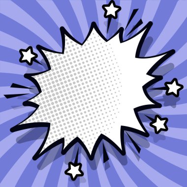 Comics Design Frames. Photo Frame Set With Explosion For Add Collage