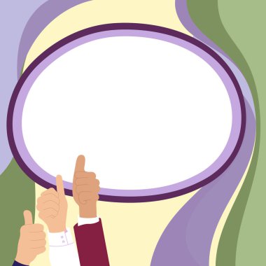 Big finger raised up pointing to whiteboard with important information.