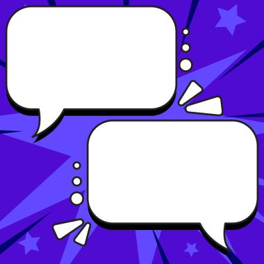 Comics Design Frames. Photo Frame Set With Boom Bubbles For Design Collage