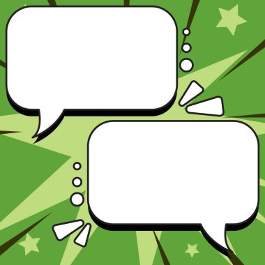 Comics Design Frames. Photo Frame Set With Boom Bubbles For Design Collage