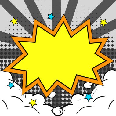 Comics Design Frames. Photo Frame Set With Boom Bubbles For Design Collage