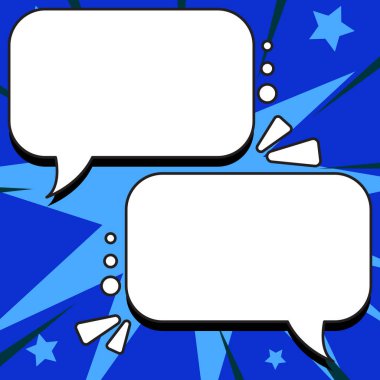 Comics Design Frames. Photo Frame Set With Boom Bubbles For Design Collage