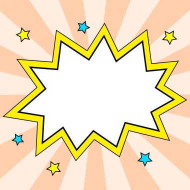 Comics Design Frames. Photo Frame Set With Boom Bubbles For Design Collage