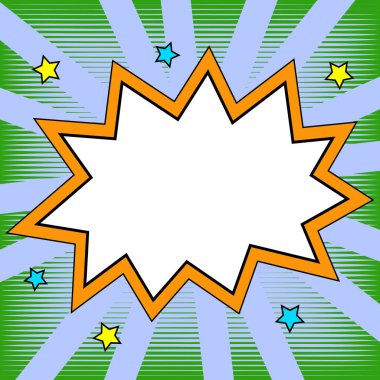 Comics Design Frames. Photo Frame Set With Explosion For Add Collage