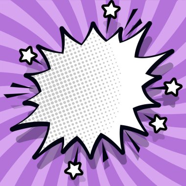 Comics Design Frames. Photo Frame Set With Boom Bubbles For Design Collage