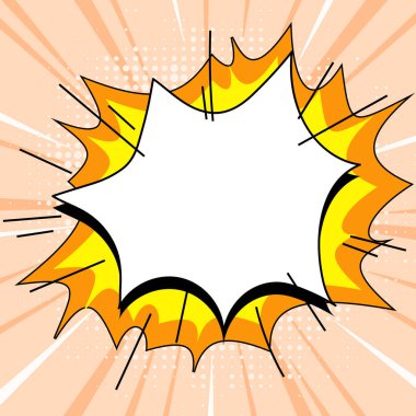 Comics Design Frames. Photo Frame Set With Boom Bubbles For Design Collage