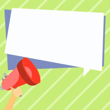 Bright Illustration Of Megaphone Making Loudly Brand New Infolmation.