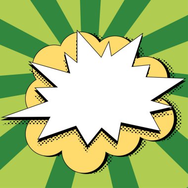 Comics Design Frames. Photo Frame Set With Explosion For Add Collage