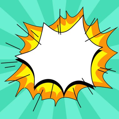 Comics Design Frames. Photo Frame Set With Explosion For Add Collage