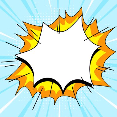 Comics Design Frames. Photo Frame Set With Boom Bubbles For Design Collage