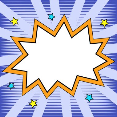 Comics Design Frames. Photo Frame Set With Explosion For Add Collage