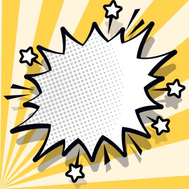 Comics Design Frames. Photo Frame Set With Explosion For Add Collage