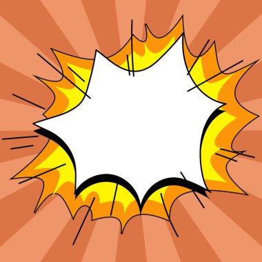 Comics Design Frames. Photo Frame Set With Explosion For Add Collage