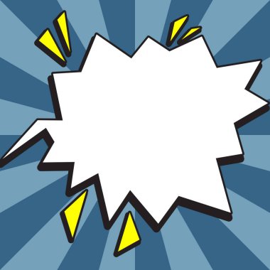 Comics Design Frames. Photo Frame Set With Boom Bubbles For Design Collage