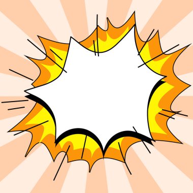 Comics Design Frames. Photo Frame Set With Explosion For Add Collage