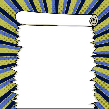 Speech Bubble With Copy Space Over Background. Template Framework For Ads