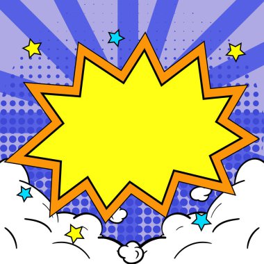 Comics Design Frames. Photo Frame Set With Boom Bubbles For Design Collage