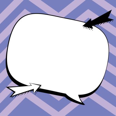 Comic Blank Speech Bubble Copy Space. Empty Template Explosion Framework
