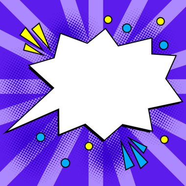 Comics Design Frames. Photo Frame Set With Boom Bubbles For Design Collage