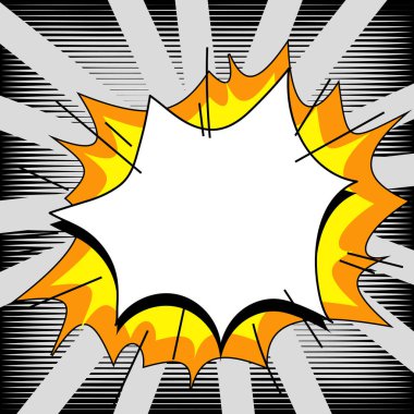 Comics Design Frames. Photo Frame Set With Boom Bubbles For Design Collage