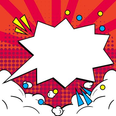 Comics Design Frames. Photo Frame Set With Boom Bubbles For Design Collage