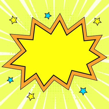 Comics Design Frames. Photo Frame Set With Explosion For Add Collage