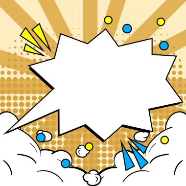 Comics Design Frames. Photo Frame Set With Boom Bubbles For Design Collage